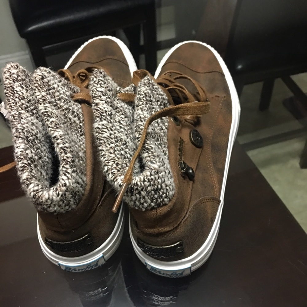 Brown sneakers